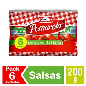 Oferta de Salsa de Tomate Tradicional 6u(200grs c/u) Pomarola por $2790 en Super Bodega a Cuenta