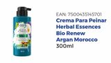 Oferta de Crema Para Peinar Herbal Essences Bio:Renew Argan Oil Of Morocco 300 ml en Salcobrand