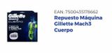 Oferta de Cartuchos para afeitar Gillette Mach3 Cuerpo 2 unidades en Salcobrand