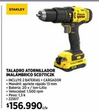 Oferta de Taladro atornillador Stanley por $156990 en Construmart