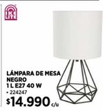 Oferta de Lámpara de mesa por $14990 en Construmart