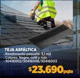 Oferta de Teja asfáltica por $23690 en Construmart
