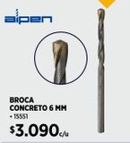Oferta de Broca concreto  por $3090 en Construmart