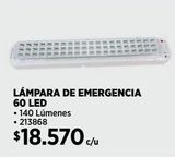 Oferta de Lámpara de emergencia por $18570 en Construmart