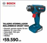 Oferta de Taladro atornillador Bosch por $59590 en Construmart